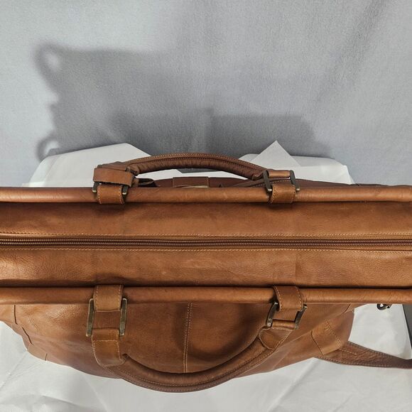 XL Leather Duffle Bag Travel Crossbody CDC Swag 2002 - Picture 10 of 11